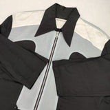 NAMACHEKO naza tracksuit top トラックジャケット ブルゾン 23SS ブルー ブラック メンズ ナマチェコ【中古】6-0610M∞