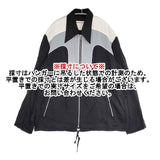 NAMACHEKO naza tracksuit top トラックジャケット ブルゾン 23SS ブルー ブラック メンズ ナマチェコ【中古】6-0610M∞
