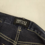 Versace Jeans ヴィンテージ イタリア製 メデューサ デニムパンツ 90ｓ ネイビー メンズ ヴェルサーチ・ジーンズ【中古】6-0610G∞
