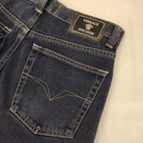 Versace Jeans ヴィンテージ イタリア製 メデューサ デニムパンツ 90ｓ ネイビー メンズ ヴェルサーチ・ジーンズ【中古】6-0610G∞