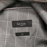 Paul Smith 2B テーラードジャケット チェック サイズL テーラードジャケット グレー メンズ ポール・スミス【中古】6-0512M♪