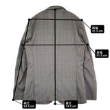 Paul Smith 2B テーラードジャケット チェック サイズL テーラードジャケット グレー メンズ ポール・スミス【中古】6-0512M♪