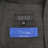 BARNEYS NEWYORK COOLMAX 3Bジャケット ウォッシャブル 48 テーラードジャケット チャコールグレー メンズ バーニーズニューヨーク【中古】6-0512M♪