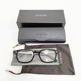 EYEVAN ALLEN（50）定価46200円 眼鏡 50□22-145 メガネ ブラック クリア メンズ アイヴァン【中古】6-0604G◎
