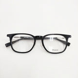 E5 eyevan イーファイブ アイヴァン p21 BK/ST 眼鏡 53□20-150 メガネ ブラック クリア メンズ【中古】6-0604G◎