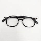 E5 eyevan イーファイブ アイヴァン p21 BK/ST 眼鏡 53□20-150 メガネ ブラック クリア メンズ【中古】6-0604G◎