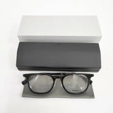 E5 eyevan イーファイブ アイヴァン p21 BK/ST 眼鏡 メガネ ブラック クリア メンズ【中古】6-0604G◎