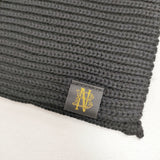 BATONER リブニット 無地 マフラー ブラック メンズ バトナー【中古】6-0911T◎