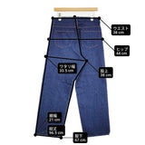 YAECA DENIM PANTS WIDE STRAIGHT ワイドストレート 13-13WW 定価22000円 サイズ31 デニムパンツ インディゴ ブルー メンズ ヤエカ【中古】6-0512G♪#