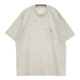 Danton POCKET T-SHIRT DT-C0198 TCB サイズL ポケット 半袖Ｔシャツ カットソー ヘザーアイボリー メンズ ダントン【中古】6-0512S♪
