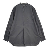 UNITED ARROWS バンドカラー プルオーバー サイズM 長袖シャツ チャコールグレー メンズ ユナイテッドアローズ【中古】6-0512M♪