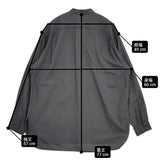 UNITED ARROWS バンドカラー プルオーバー サイズM 長袖シャツ チャコールグレー メンズ ユナイテッドアローズ【中古】6-0512M♪