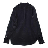 SHIPS/IKE BEHAR ワイドコーデュロイ バンドカラーシャツ 定価25960円 長袖シャツ ブラック メンズ シップス/アイクベーハー【中古】6-1008T∞