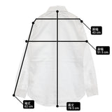 SHIPS イージーアイロンブロードワイドカラーシャツ サイズ39 定価15400円 長袖シャツ ホワイト メンズ シップス【中古】6-0512M♪