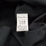 Steven Alan 60コンパクトヤーンストライプレギュラーカラーシャツ LOOSE ルーズ 定価20900円 長袖シャツ ネイビー ブラウン メンズ スティーブンアラン【中古】6-0512M♪
