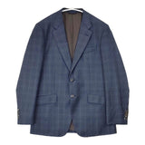PAUL SMITH COLLECTION/Loro Piana ウール サイズL チェック テーラードジャケット ネイビー メンズ ポールスミスコレクション/ロロピアーナ【中古】6-1008T∞
