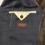 PAUL SMITH COLLECTION/Loro Piana ウール サイズL チェック テーラードジャケット ネイビー メンズ ポールスミスコレクション/ロロピアーナ【中古】6-1008T∞