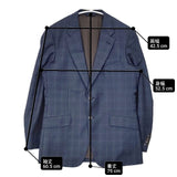 PAUL SMITH COLLECTION/Loro Piana ウール サイズL チェック テーラードジャケット ネイビー メンズ ポールスミスコレクション/ロロピアーナ【中古】6-1008T∞