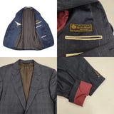PAUL SMITH COLLECTION/Loro Piana ウール サイズL チェック テーラードジャケット ネイビー メンズ ポールスミスコレクション/ロロピアーナ【中古】6-1008T∞