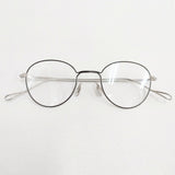 YUICHI TOYAMA ユウイチ トヤマ U-153 Gertrud 定価49500円 サングラス アイウェア 47□21-145 メガネ シルバー クリア メンズ【中古】6-0604G◎