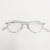YUICHI TOYAMA ユウイチ トヤマ U-153 Gertrud 定価49500円 サングラス アイウェア 47□21-145 メガネ シルバー クリア メンズ【中古】6-0604G◎