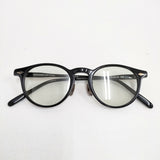NOCHINO OPTICAL ノチノオプティカル tskiyomi 眼鏡 サングラス アイウェア 鯖江 カラーレンズ サングラス ブラック ライトグレー メンズ【中古】6-0604G◎