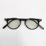 NOCHINO OPTICAL ノチノオプティカル tskiyomi 眼鏡 サングラス アイウェア 鯖江 カラーレンズ サングラス ブラック ライトグレー メンズ【中古】6-0604G◎