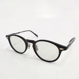 NOCHINO OPTICAL ノチノオプティカル tskiyomi 眼鏡 サングラス アイウェア 鯖江 カラーレンズ サングラス ブラック ライトグレー メンズ【中古】6-0604G◎