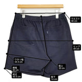UNIVERSAL PRODUCTS EASY SHORTS 定価13200円 251-60510 サイズ2 ショートパンツ ショーツ 25SS ネイビー メンズ ユニバーサルプロダクツ【中古】6-0512S♪