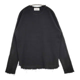 UNUSED US2278 Damage long sleeve thermal 定価26400円 サーマル ダメージ加工 長袖Ｔシャツ カットソー ロンＴ ブラック メンズ アンユーズド【中古】6-0610M∞