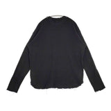 UNUSED US2278 Damage long sleeve thermal 定価26400円 サーマル ダメージ加工 長袖Ｔシャツ カットソー ロンＴ ブラック メンズ アンユーズド【中古】6-0610M∞