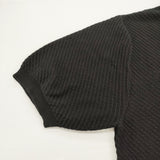 marka ORGANIC COTTON TWIST YARN SKIPPER KNIT サイズ2 定価35200円 M25B06SW01B ニット ポロシャツ 25SS ブラック メンズ マーカ【中古】6-0512S♪