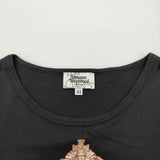 Vivienne Westwood MAN ミニラTシャツ 289065 5101 サイズ44 半袖Ｔシャツ カットソー ブラック メンズ ヴィヴィアンウエストウッドマン【中古】6-0512S♪