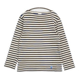 ORCIVAL バスクシャツ ボーダー サイズ3 ボートネック 長袖Ｔシャツ カットソー ロンＴ ホワイト ブルー メンズ オーシバル/オーチバル【中古】6-0512M♪