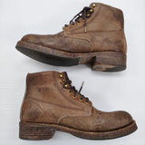 VISVIM 新品 VIRGIL BOOTS-FOLK M9 定価235400円 0125202002008 ブーツ 25AW ダークブラウン メンズ ビズビム/ヴィズヴィム【中古】6-0407G♪