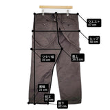 VISVIM CAMUS BRACES PANTS サイズ3 ハイウエスト サスペンダー パンツ 19AW チャコールグレー系 メンズ ビズビム/ヴィズヴィム【中古】6-0407G♪