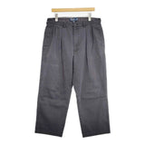 POLO RALPH LAUREN ANDREW PANT W35 L34 ポロチノ メキシコ製 パンツ 90s チャコールグレー メンズ ポロ・ラルフローレン【中古】6-0610G∞