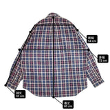 RALPH LAUREN BIG SHIRT ボタンダウン サイズL BD チェック 長袖シャツ 90s ネイビー レッド メンズ ラルフローレン【中古】6-0610M∞
