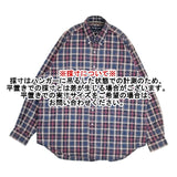 RALPH LAUREN BIG SHIRT ボタンダウン サイズL BD チェック 長袖シャツ 90s ネイビー レッド メンズ ラルフローレン【中古】6-0610M∞
