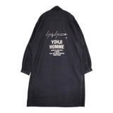 Yohji Yamamoto POUR HOMME パリコレクション スタッフシャツ 長袖シャツ ブラック メンズ ヨウジヤマモトプールオム【中古】6-0711M∞