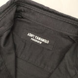Yohji Yamamoto POUR HOMME パリコレクション スタッフシャツ 長袖シャツ ブラック メンズ ヨウジヤマモトプールオム【中古】6-0711M∞