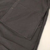 Yohji Yamamoto POUR HOMME パリコレクション スタッフシャツ 長袖シャツ ブラック メンズ ヨウジヤマモトプールオム【中古】6-0711M∞