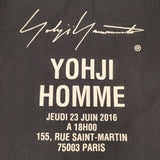 Yohji Yamamoto POUR HOMME パリコレクション スタッフシャツ 長袖シャツ ブラック メンズ ヨウジヤマモトプールオム【中古】6-0711M∞