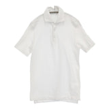 CRUCIANI イタリア製 コットン 鹿の子 定価34100円 JU1371 サイズ48 ポロシャツ ホワイト メンズ クルチアーニ【中古】6-0512S♪
