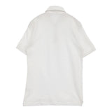 CRUCIANI イタリア製 コットン 鹿の子 定価34100円 JU1371 サイズ48 ポロシャツ ホワイト メンズ クルチアーニ【中古】6-0512S♪