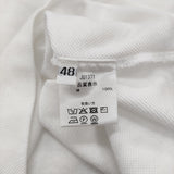 CRUCIANI イタリア製 コットン 鹿の子 定価34100円 JU1371 サイズ48 ポロシャツ ホワイト メンズ クルチアーニ【中古】6-0512S♪
