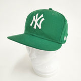 NEW ERA NY BBキャップ 7 1/2 帽子 キャップ グリーン メンズ ニューエラ【中古】6-0604G◎