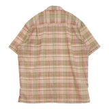 patagonia HOONMIN シアサッカー 53002 サイズL 半袖シャツ ベージュ オレンジ メンズ パタゴニア【中古】6-0512S♪