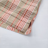 patagonia HOONMIN シアサッカー 53002 サイズL 半袖シャツ ベージュ オレンジ メンズ パタゴニア【中古】6-0512S♪