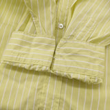 JOURNAL STANDARD パターンバンドロングスリーブシャツ 定価12100円 長袖シャツ 23SS イエロー ホワイト メンズ ジャーナルスタンダード【中古】6-0630M♪